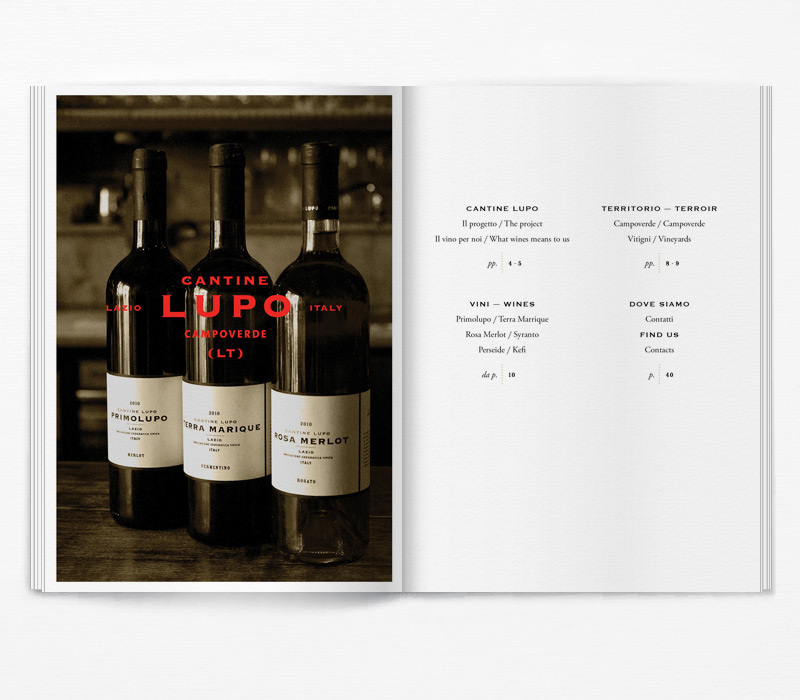 brochure wine catalog