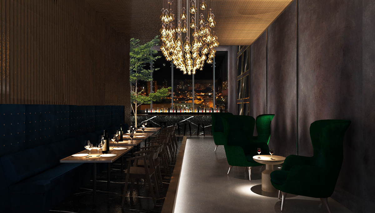 bar restaurant design Interior