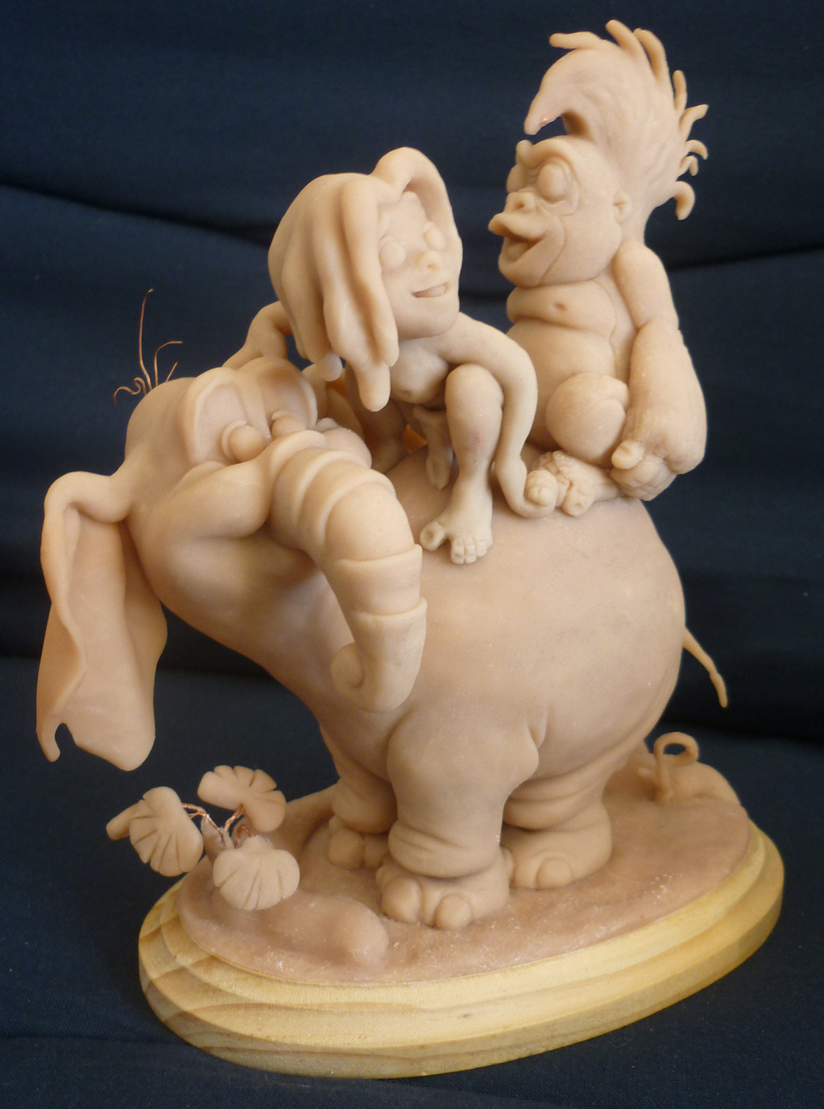 disney tarzan elephant monkey sculpey