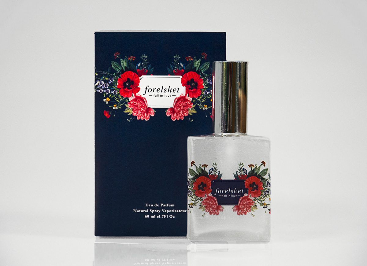 perfume forelsket norwegian vintage floral Flowers package product