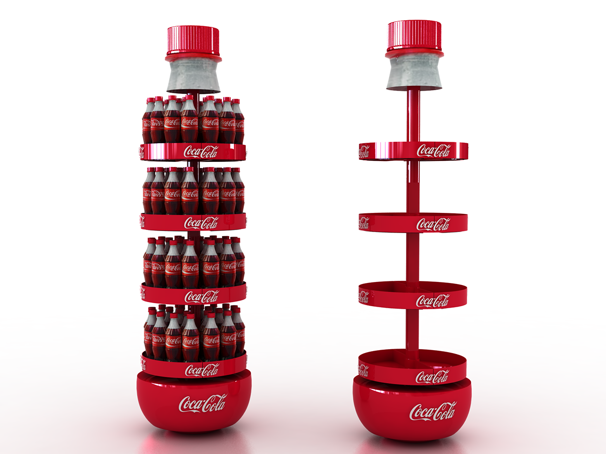 Coca Cola dummie p.o.p diseño industrial