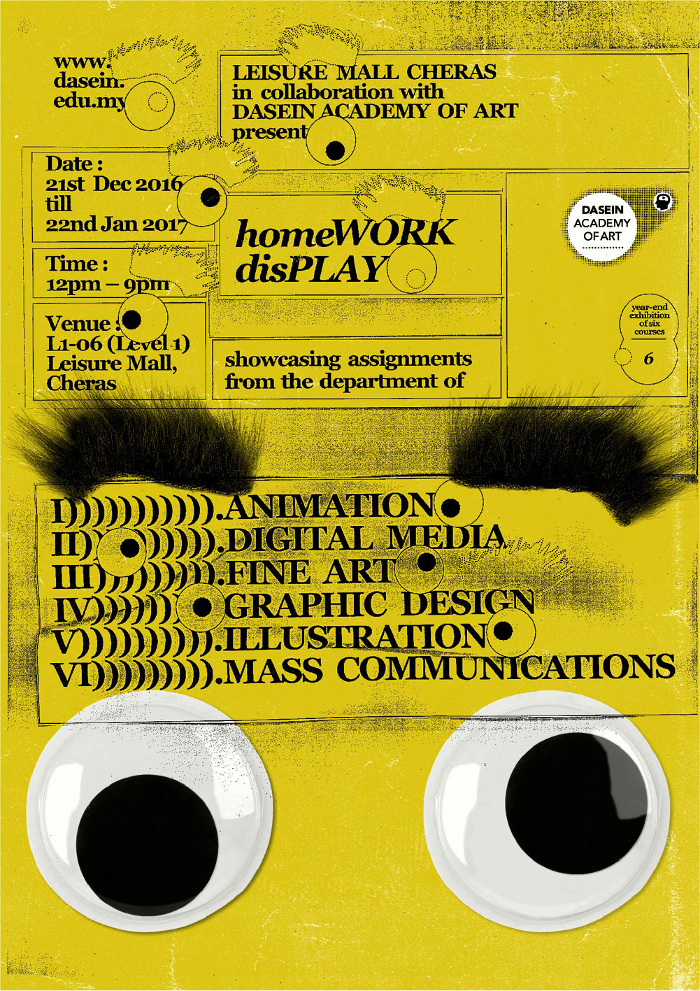 graphic design  malaysia poster Dasein gif brand identity stop motion