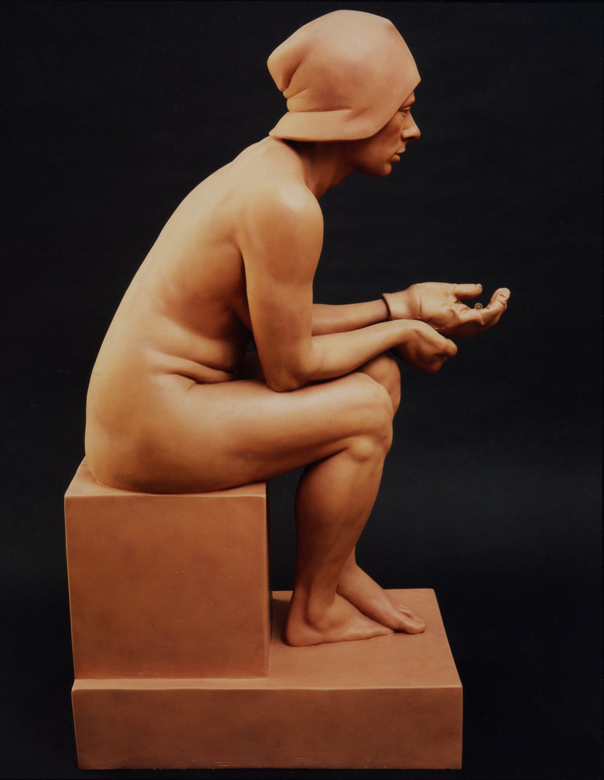 sculpture fine art bronze mixed media figure portrait