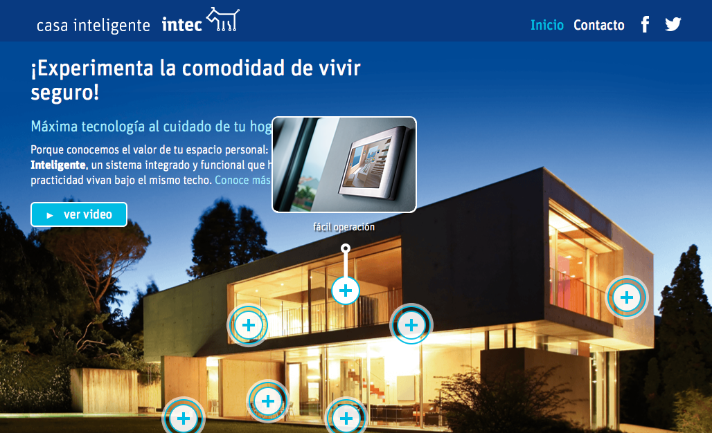 INTEC intec de mexico rwd Responsive web design Casa inteligente Smart House