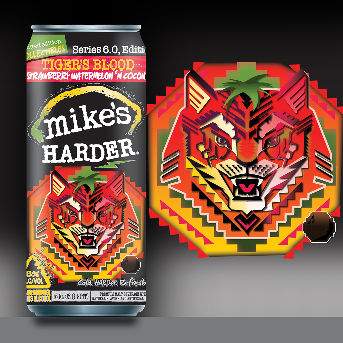 tiger blood Jamacan Lemonade Mike's Harder Mike's Hard alcohol design series seasonal