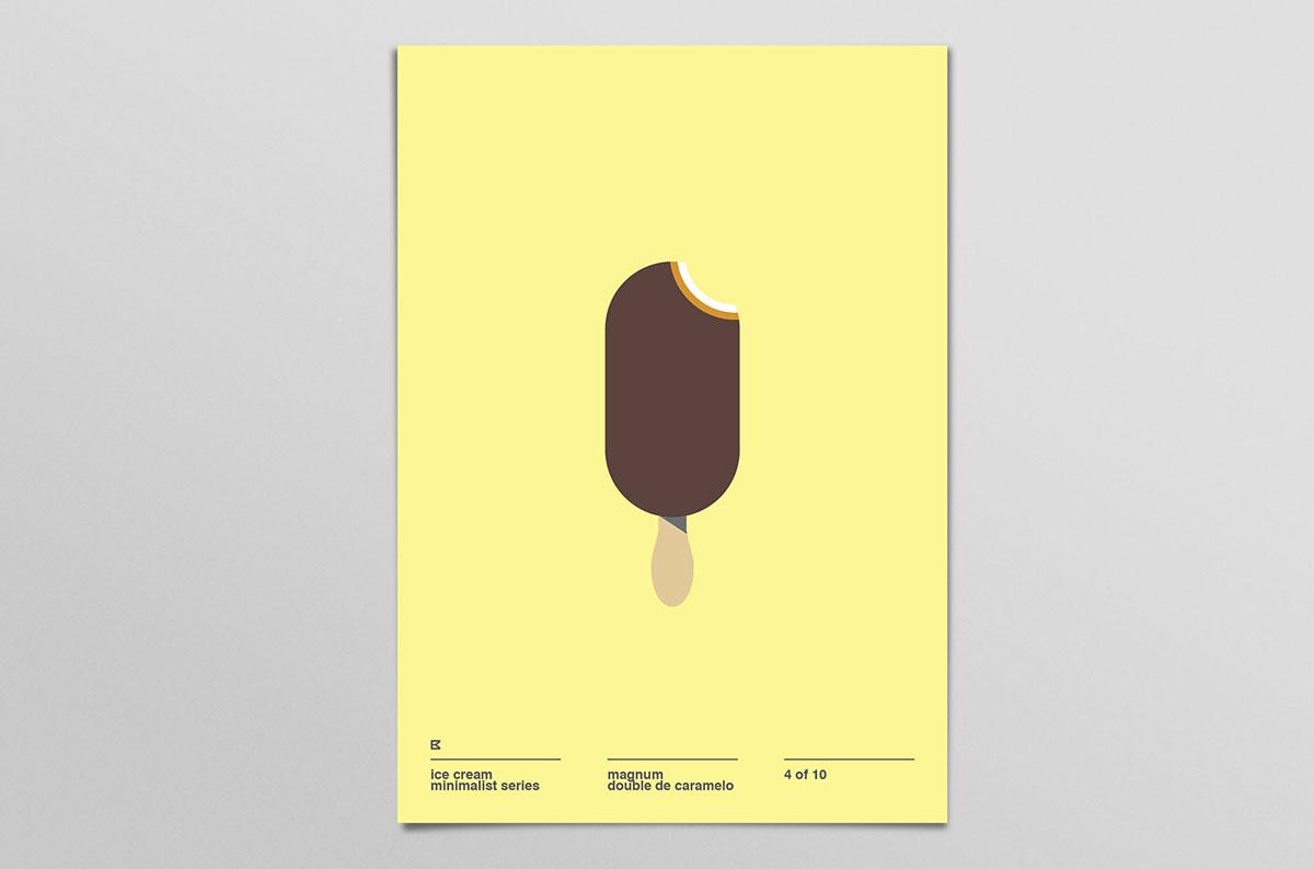 #poster #minimalist #series #design #graphic #icecream minimal poster series design graphicdesign icecream