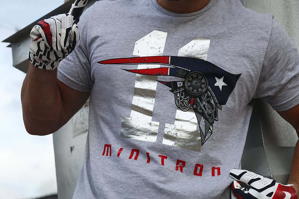 nfl New England Patriots New England Patriots football julian edelman Minitron apparel t-shirt