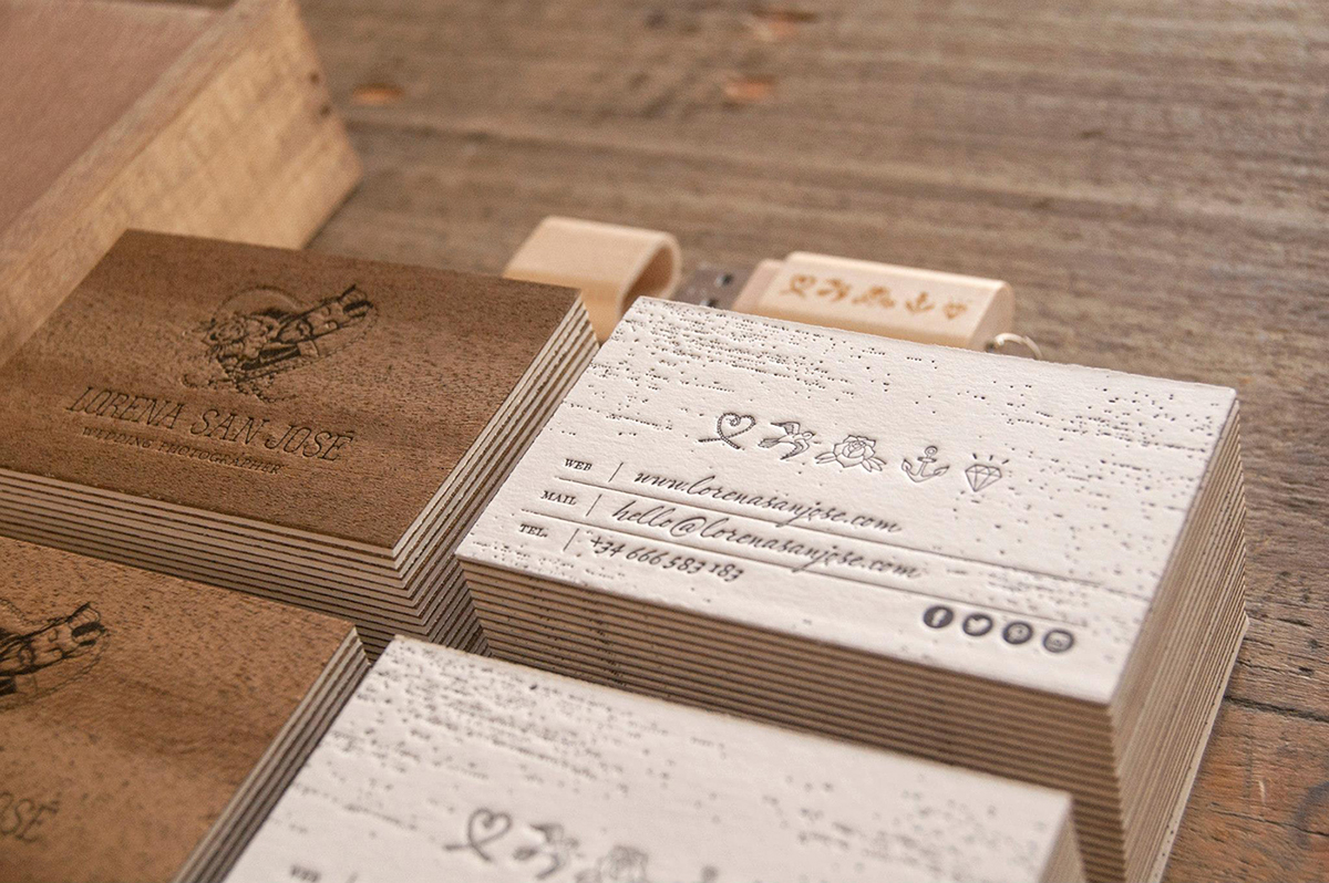 Business Cards letterpress silkscreen Screenprinting wood stamping hot-stamping Printing