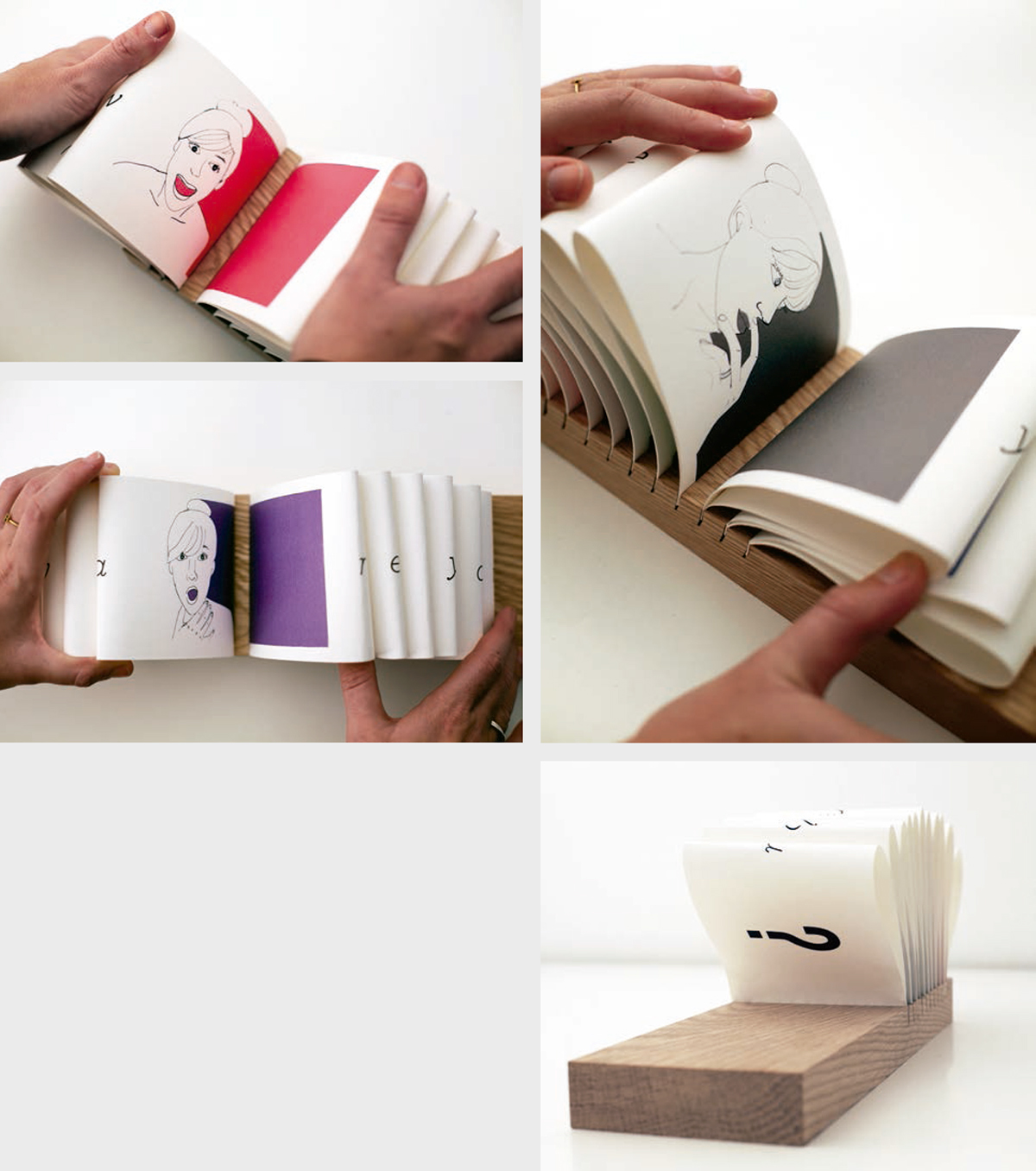 book book of art handmade emotions feelings  Wood  Illustration draw Book Binding Experimentation japanses book binding