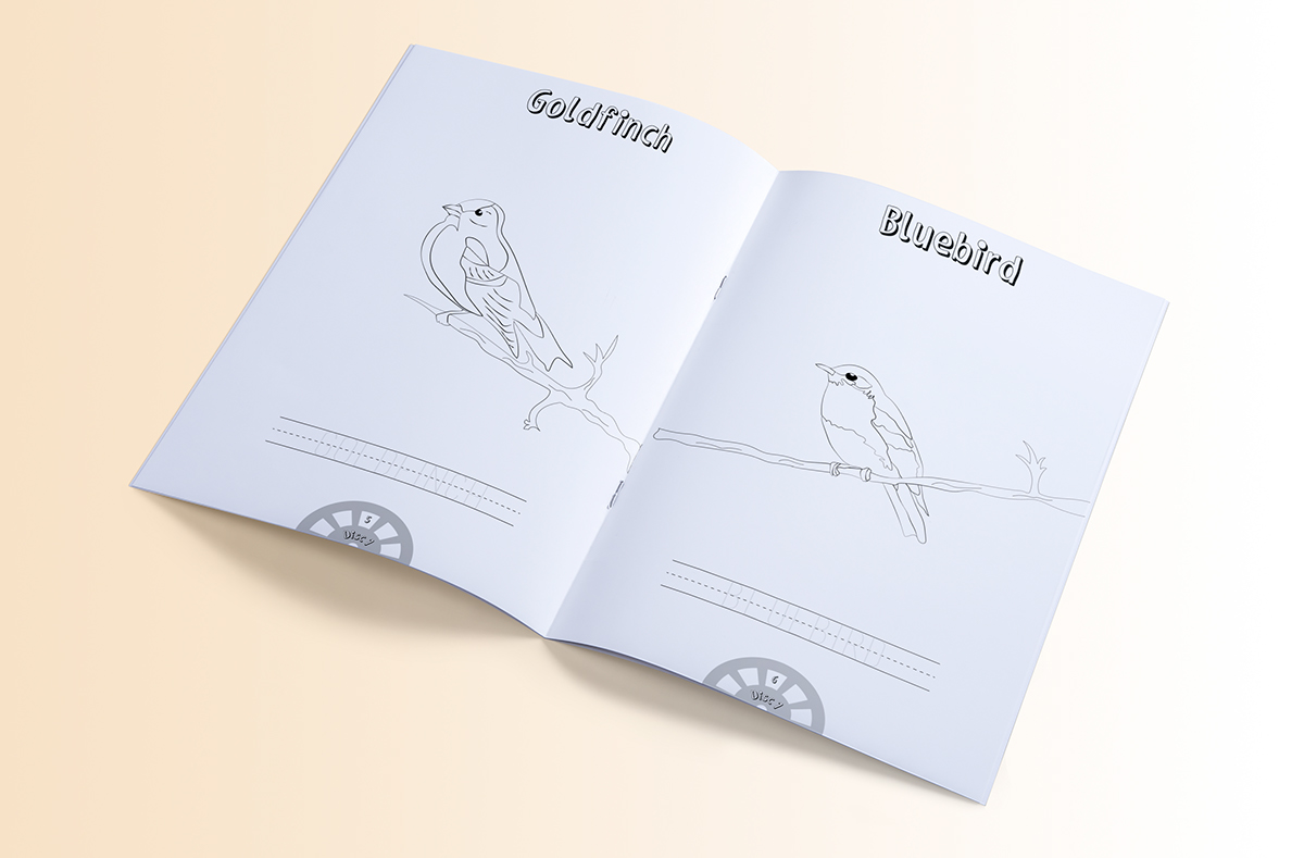 French Bulldog app design Education Viewmaster coloring book