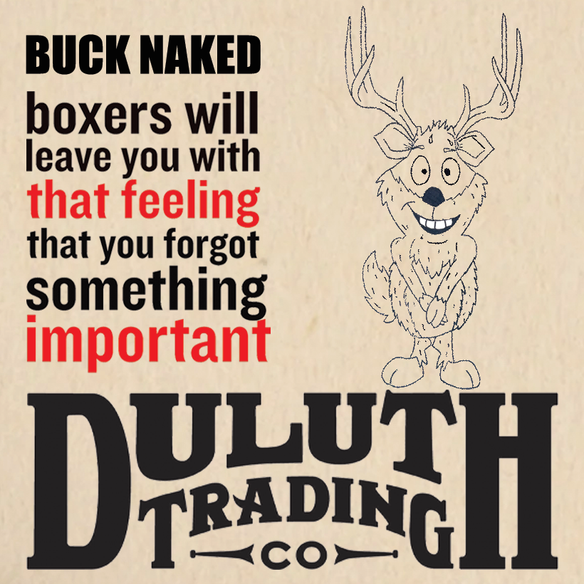 advertisement buck Clothing concept deer development duluth duluth trading company print