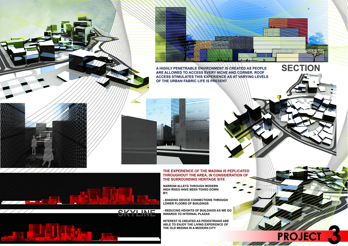 design presentation EDITTING graphics graphical drawing portfolio projects rehabilitation athlete Landscape building tower concept Render Univeristy