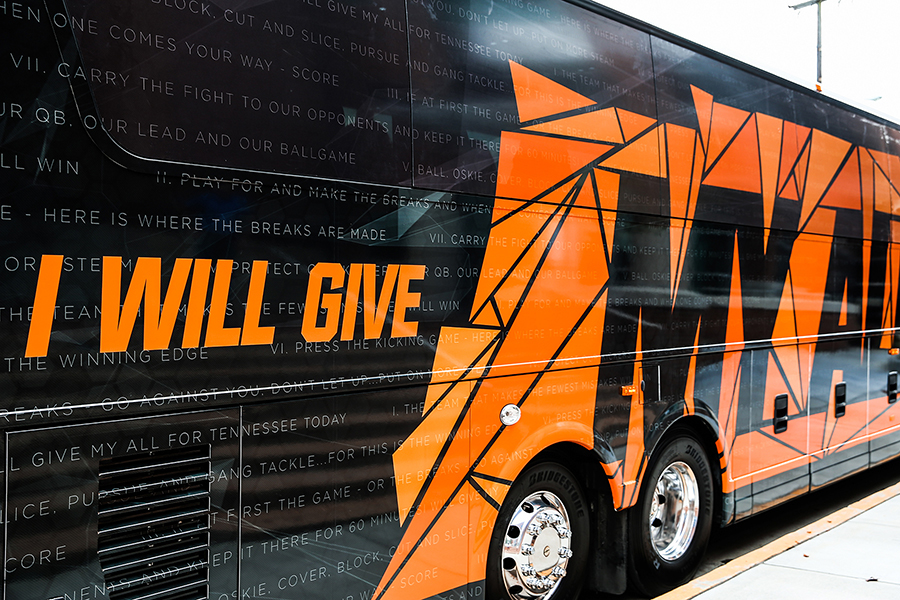 Tennessee football Tennessee Football volunteers UTCreative college football Bus Wrap