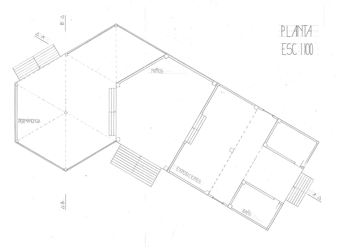 Taller Composición 2 Pabellón Parque Ciudad Montes Espacio de permanencia cultura geometria