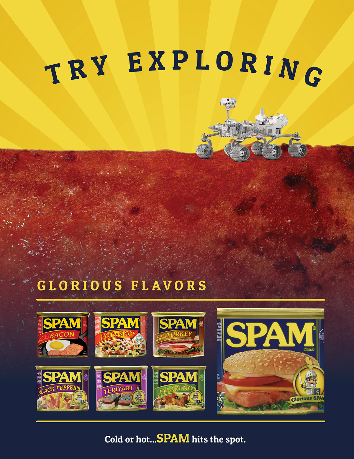 advertise paint SPAM band poster composition Food  home decorate
