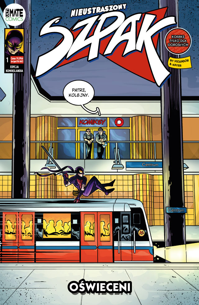comic komiks SuperHero warszawa polski superbohater cover comicbook starling Graphic Novel