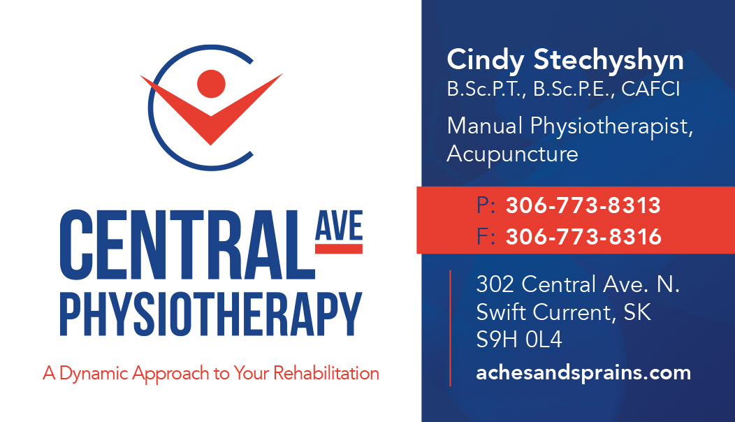 central avenue ave physiotherapy Physio Swift Current Saskatchewan logo brand identity