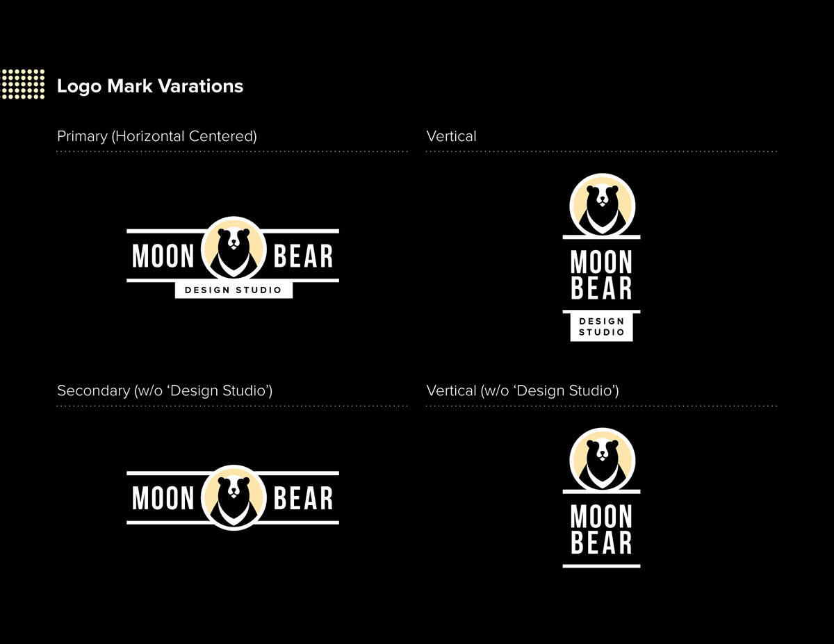 logo design studio bear ux UI identity Nature portfolio Website Design Logo Design bootstrap 3 design studio Moon Bear Design