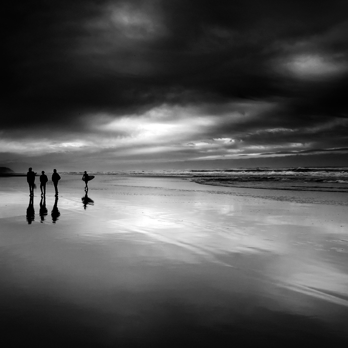 monochrome black and white long exposure Landscape seascape water Ocean nlwirth Nathan Wirth