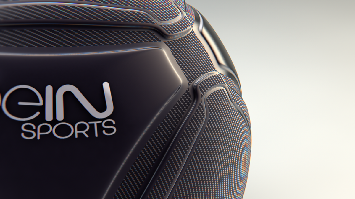 beIN Sports Channel Rebrand ID sports ball concept football Insert Graphics On-Air futuristic