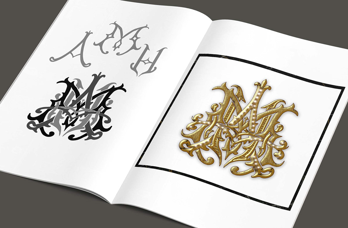 graphic Logo Design monogram logofolio Brand Design wedding Love artwork Digital Art 