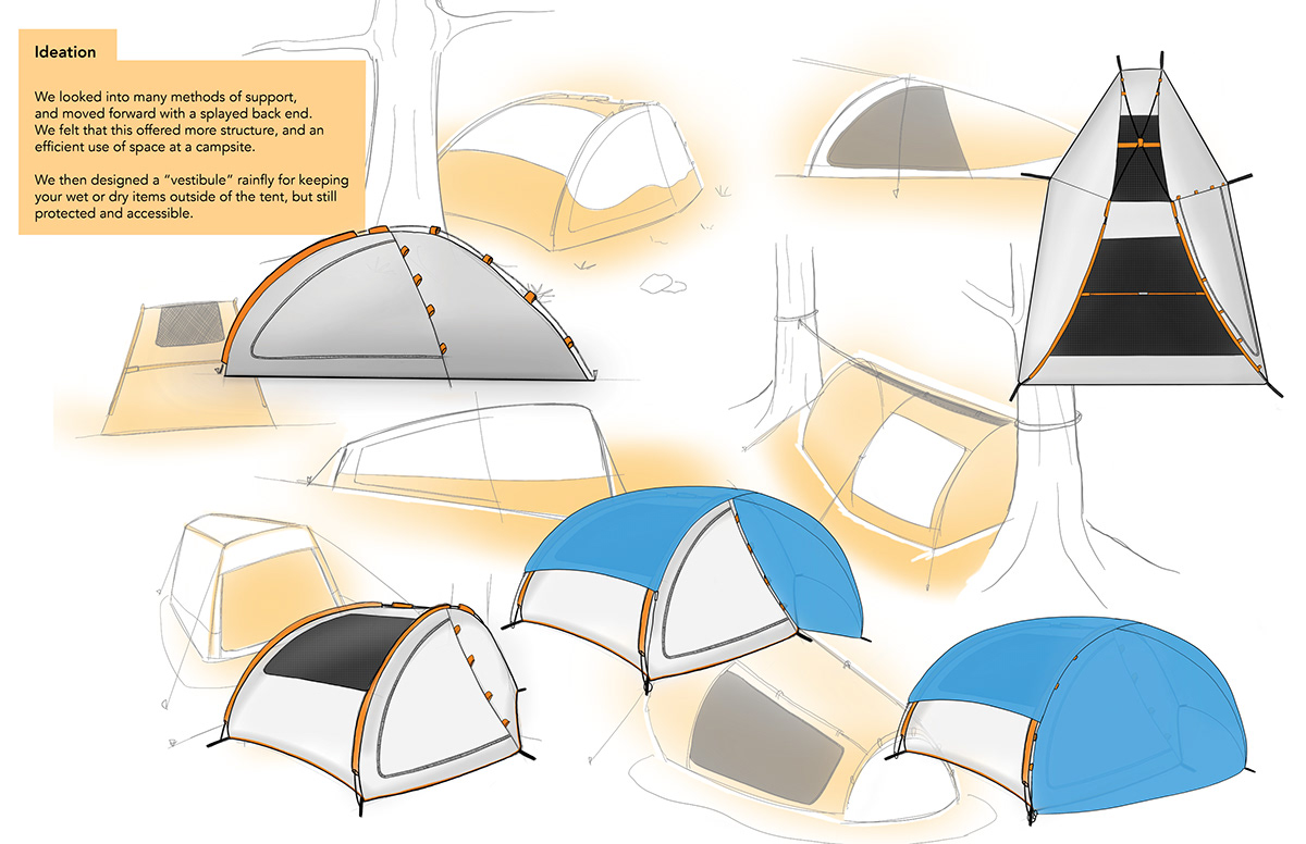 camping design tent Speeder orange rain Outdoor class PhilaU