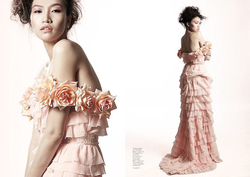 ernest seah wedding wedding gowns bridal gowns pink Love promise swear i do fashion photography fashion spread