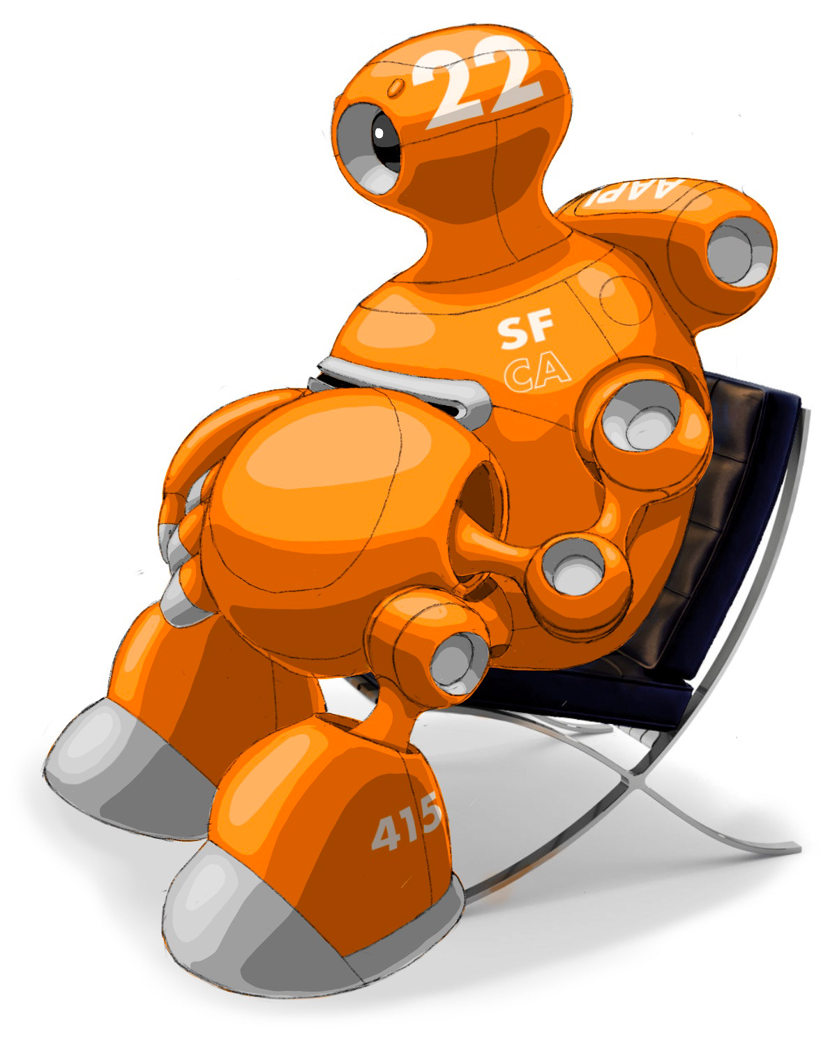 art chairs Character concept designer digital fantasy furniture Procreate product robots Scifi