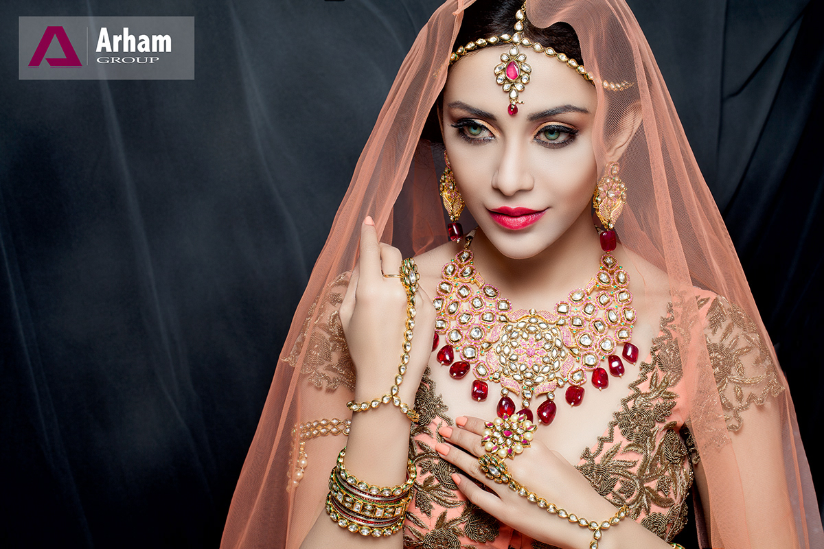diamond  gold portrait kundan indian bridal styling  fashionphotography makeup