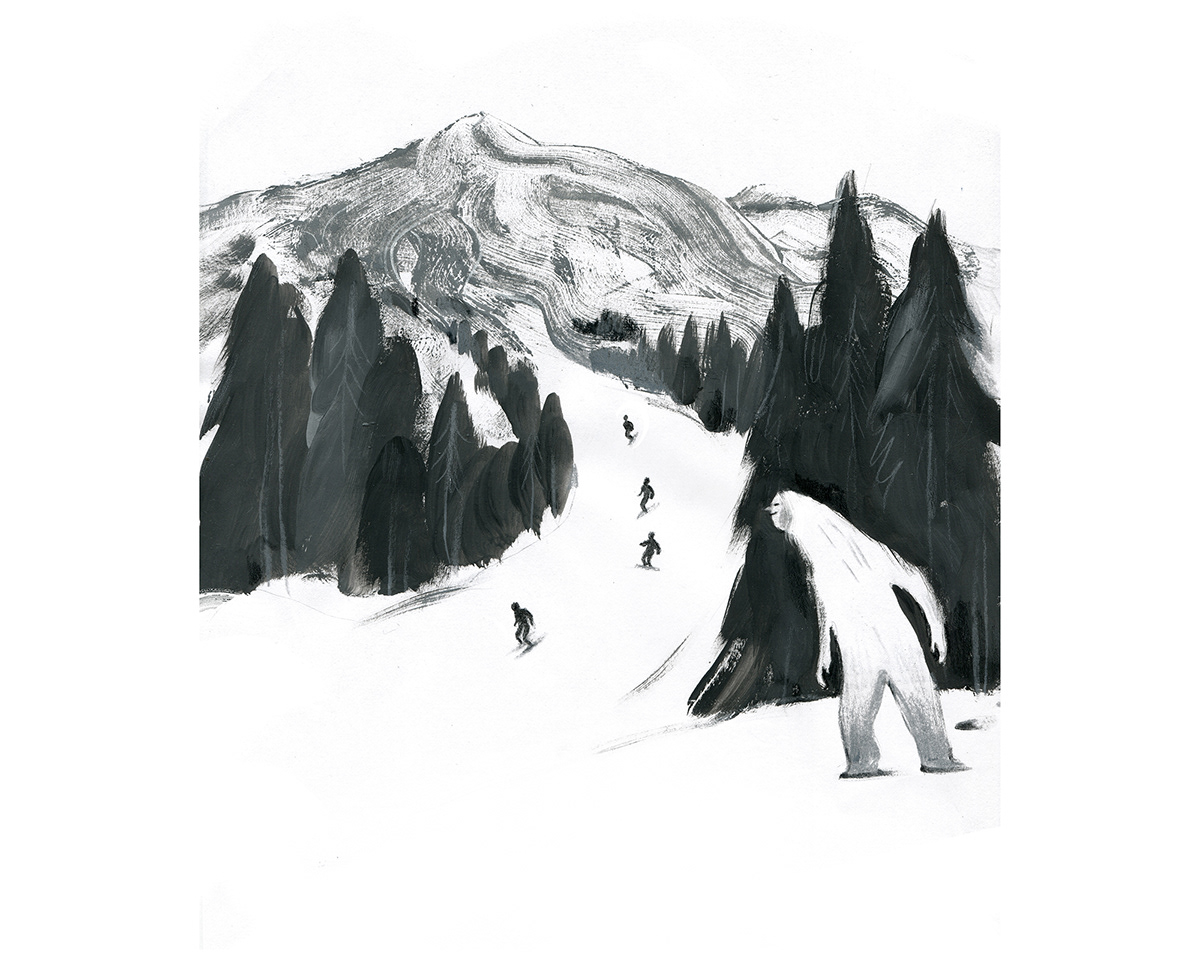 winter mountains sketch Drawing  painting   artwork sketching sketchbook pencil black and white