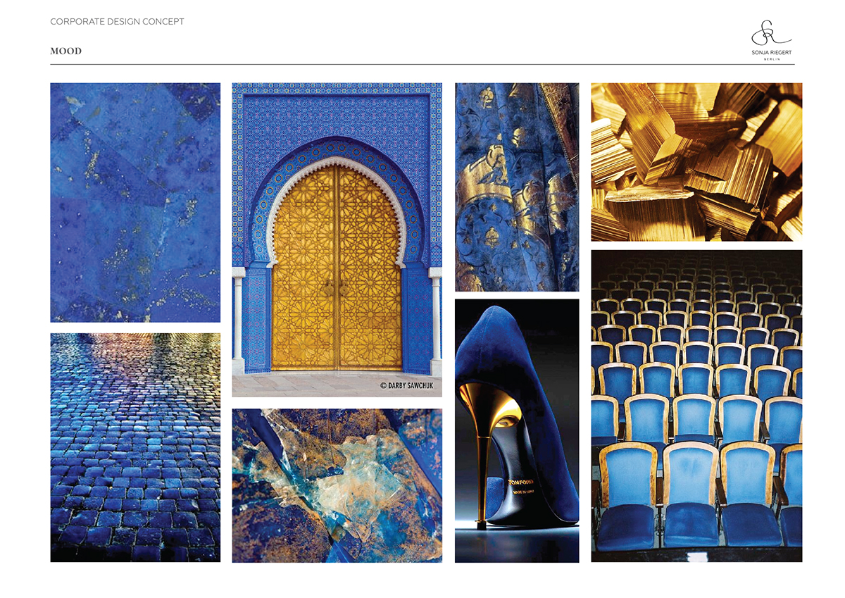 architect Consulting blue gold logo arabic square Boxed Straight best dubai consultant corporate identity design