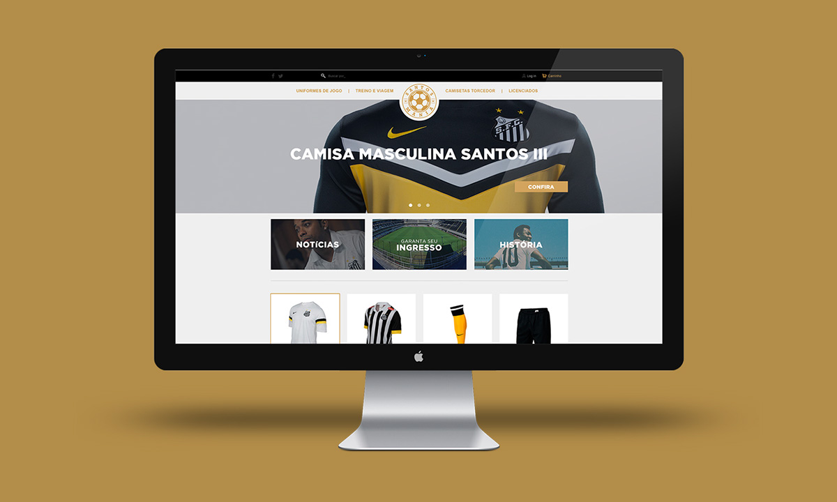 webstore e-commerce sport santos soccer futebol