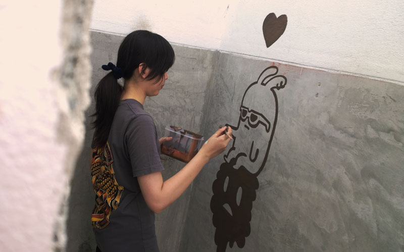 Street Art  annatar Character design  painting   sticker