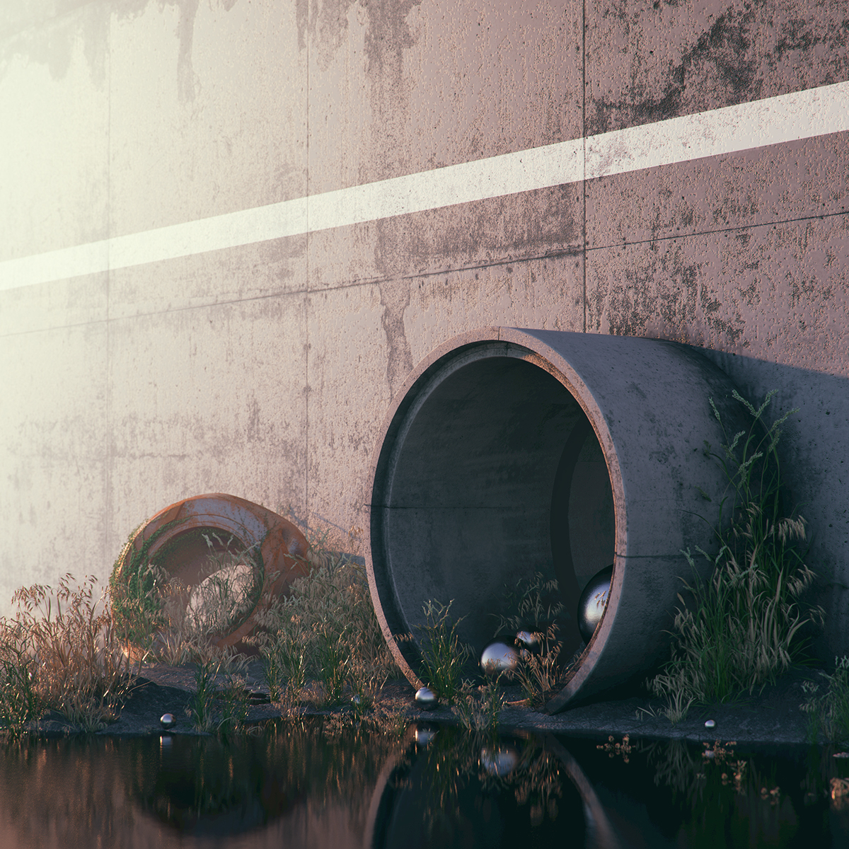 daily Renders Cinema 4d surreal Scifi organic 3D octane Zbrush
