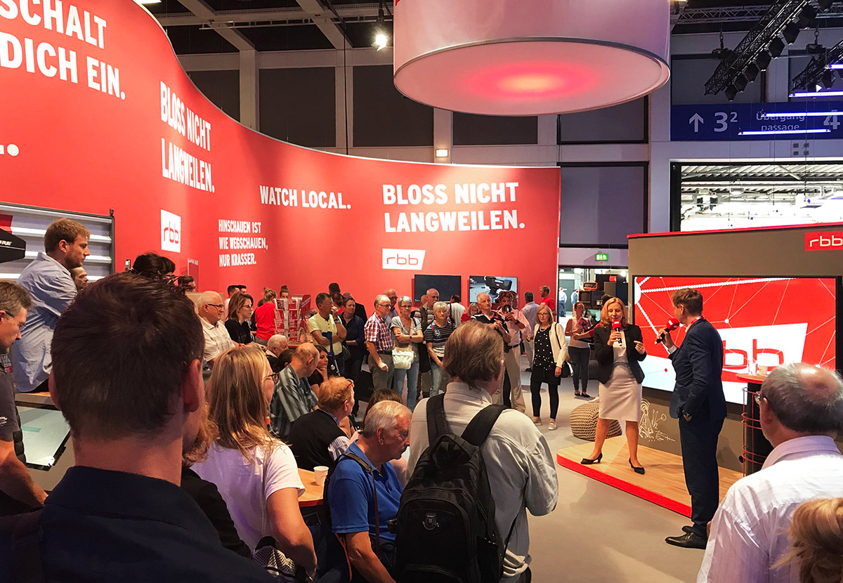 RBB rbbfernsehen IFA Messe trade Fair electronic vr Virtual reality television