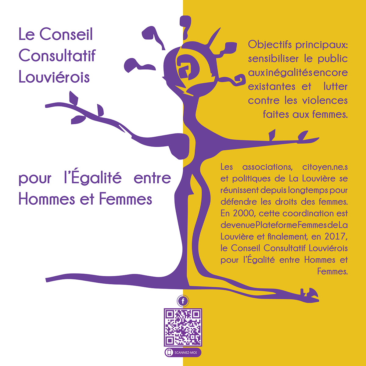 La Louvière fight March 8 tarpaulins women's rights
