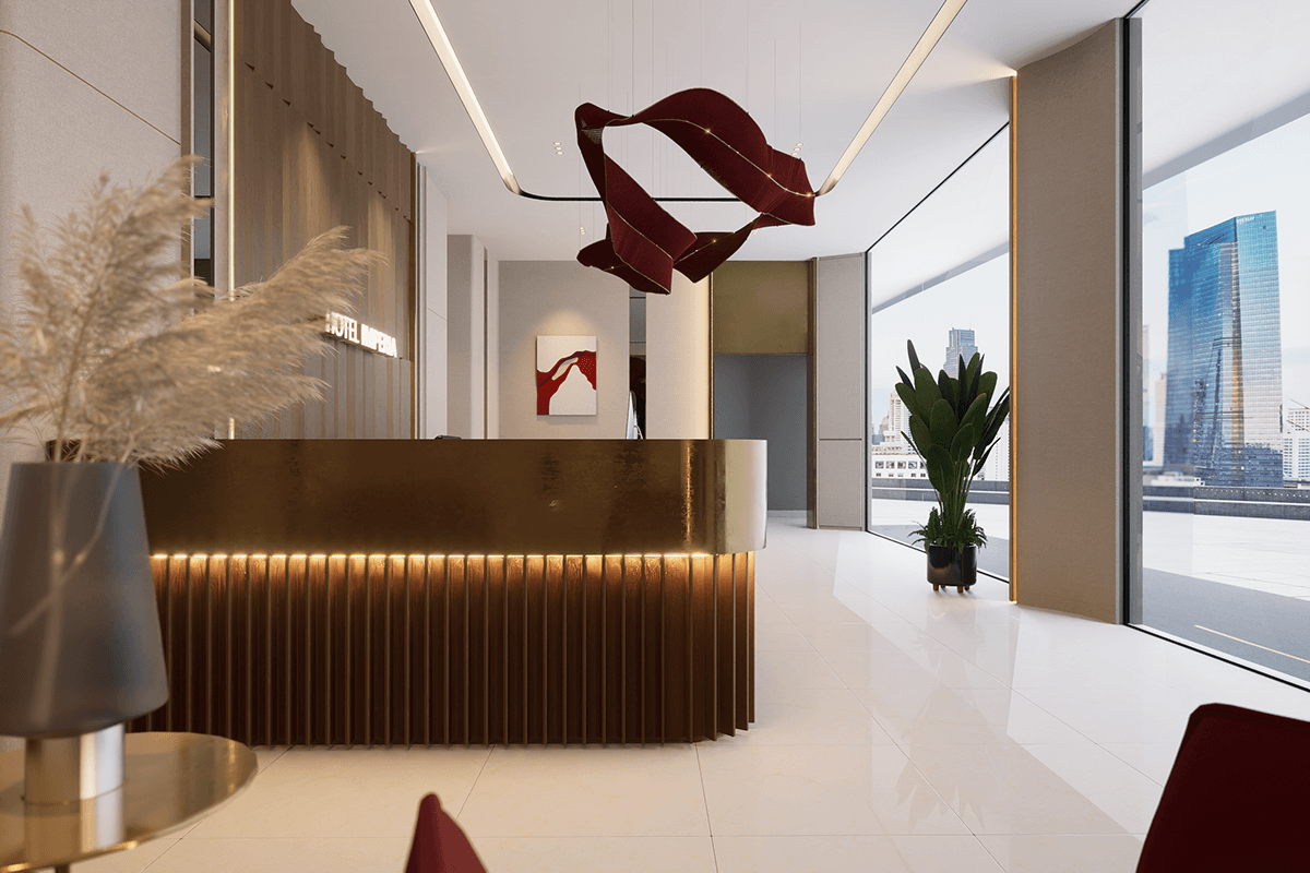 3d modeling visualization interior design  architecture Render hotel design Interior modern CGI commercial