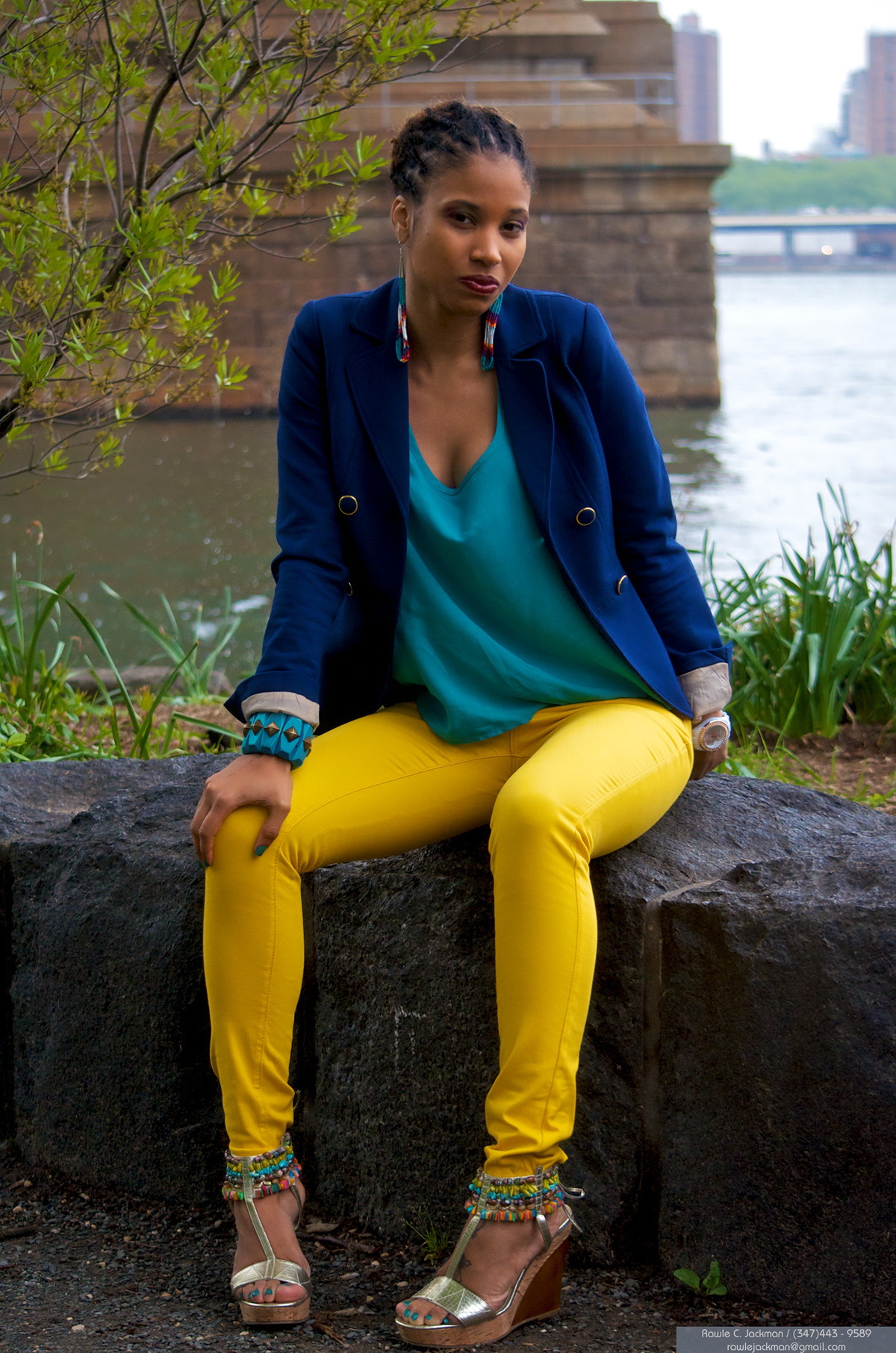 rawlejackman  amanda  MODEL  shoot  blue  yellow sunshine  brooklyn