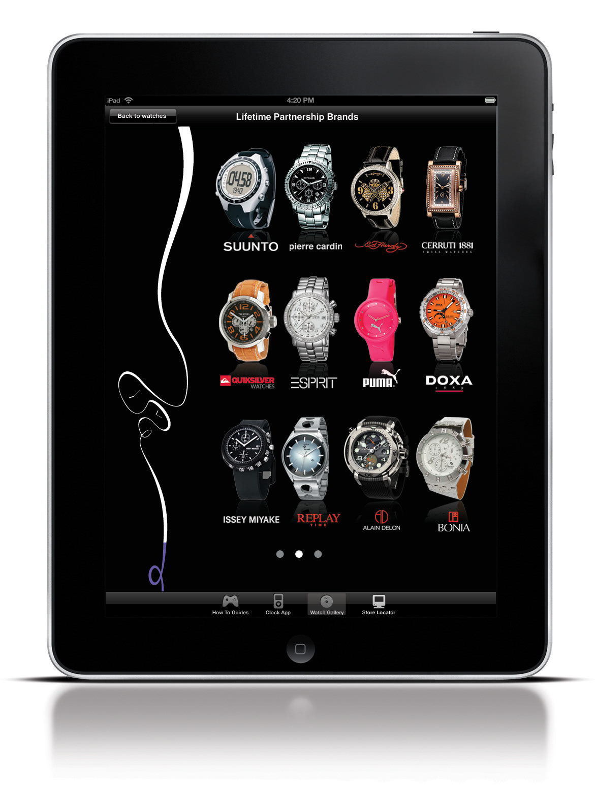 watch iPad Apps iPad user interface design Mockup