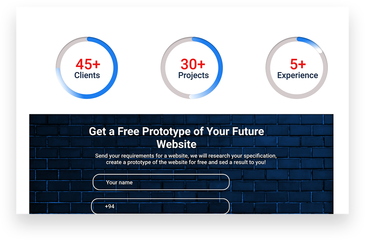 Responsive Design software company Web UI webpage design