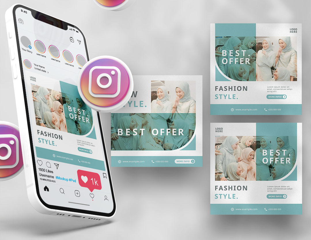 brochure fashion banner fashion flyer flyer Instagram Post poster social media Social media post square