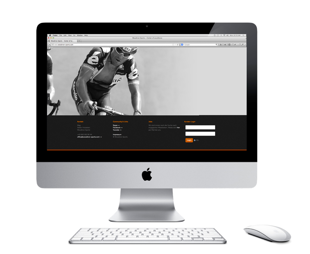 Webdesign app respronsive HTML 5 css CSS 3 Website homepage sport fitness icons White