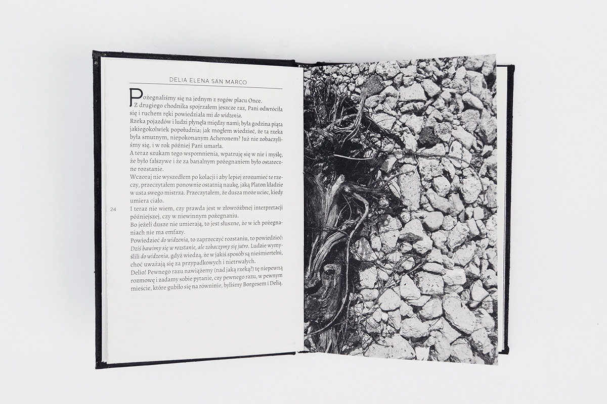 ground soil land land art Borges book design book literature hard cover cover black black and white symbol maker