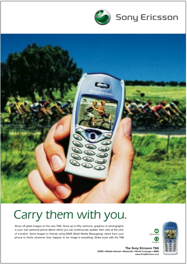 Sony Ericsson mobile phones telecoms tvc print atl T68 T300 Mat Hayward