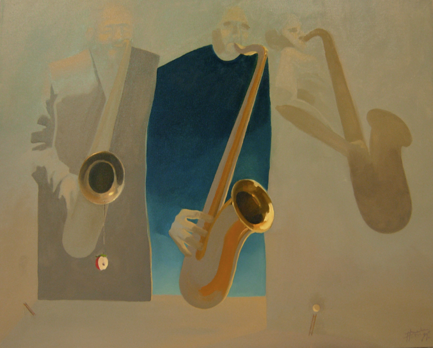 surrealism  Music jazz  show  instruments