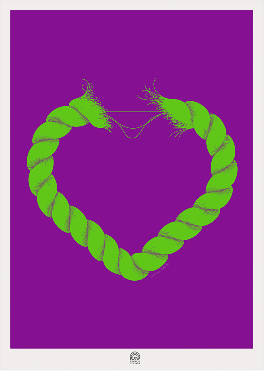 vector rope heart