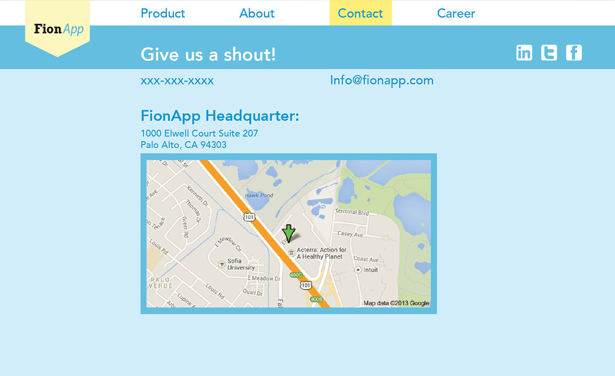 fionapp Website design Startup html5 css3 coding