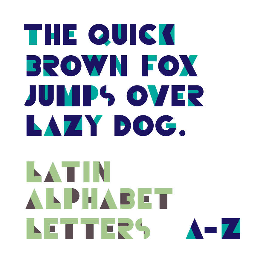 ABC alphabet big bold Collection decoration flat font letters typeset