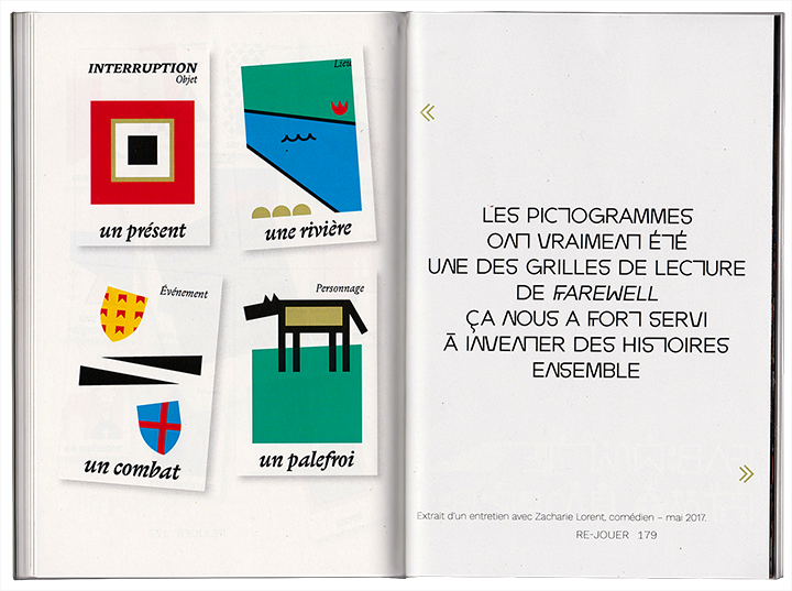 datavisualisation outil Decameron Theatre book pictograms signs langage graphique Data Infographie