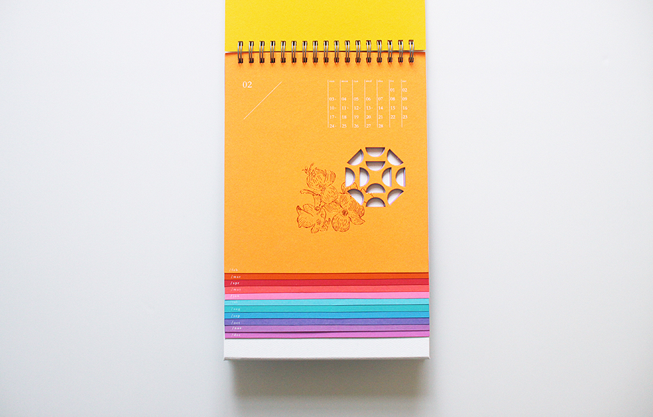 paper colorful fan notebook calendar bag product print